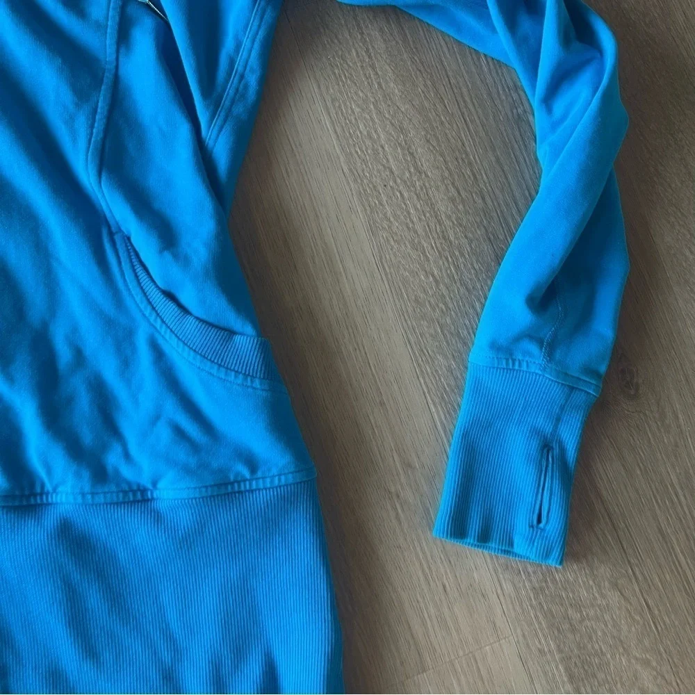 Lululemon kayak blue hoodie live simply jacket Size 6 - Picture 3 of 11